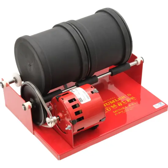 Thumler A-R2 Rotary Rock Tumbler 6lb Two Barrel Polishing Polisher Made In USA {3}
