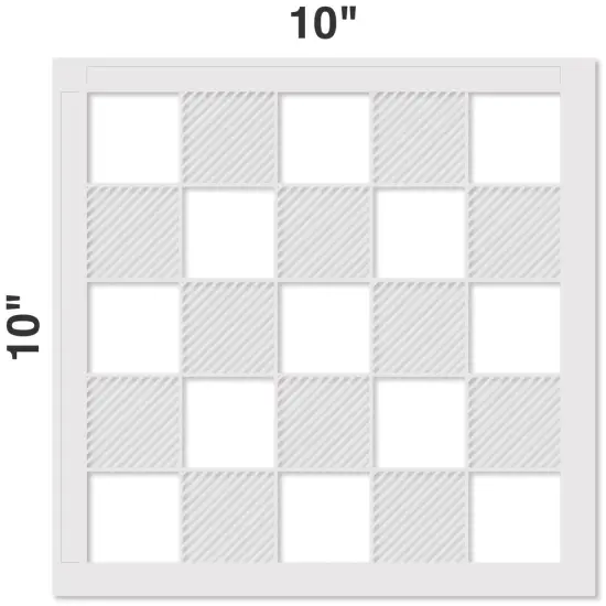 Buffalo Check Plaid Embossing 12 x 12 Stencil | FS064 by Designer Stencils | Pattern Stencils | Reusable Stencils for Painting on Wood, Wall, Tile, Canvas, Paper, Fabric, Furniture, Floor | Try Instead of a Wallpaper | Easy to Use & Clean {2}
