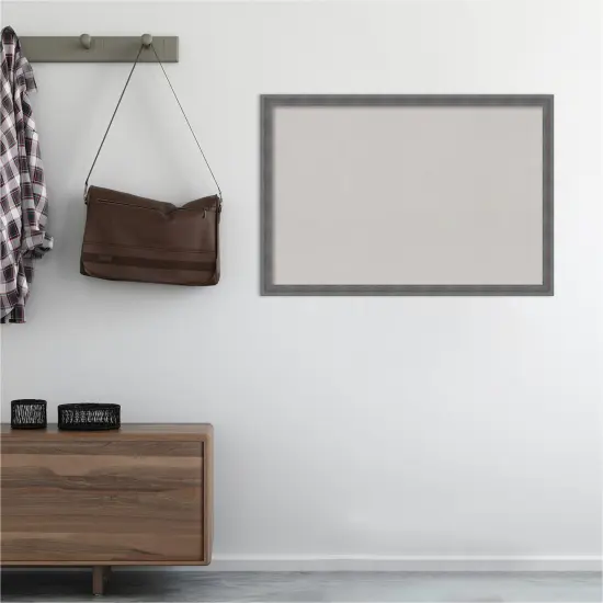 Cork Board, Dixie Blue Grey Rustic Wood Frame - Bulletin Board, Organization Board, Pin Board Grey Cork {5}