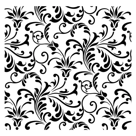 Floral Swirl All Over Embossing 12 x 12 Stencil | FS034 by Designer Stencils | Pattern Stencils | {1}