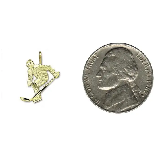 14K Gold HOCKEY PLAYER {2}