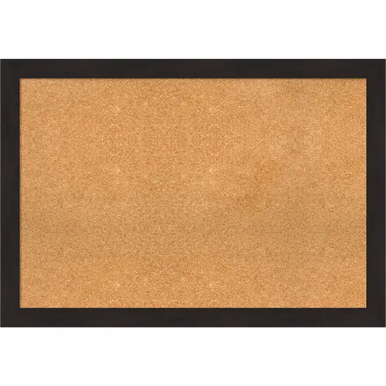 Cork Board, Furniture Espresso Narrow Frame - Bulletin Board, Organization Board, Pin Board {1}