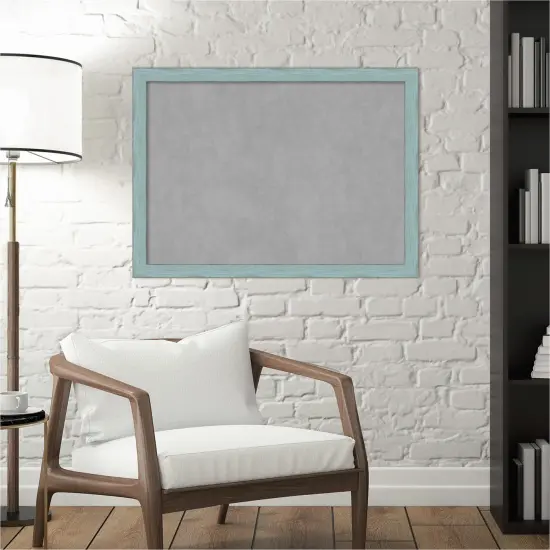 Magnetic Boards, Home Office Boards Sky Blue Rustic Framed Organization Boards {6}
