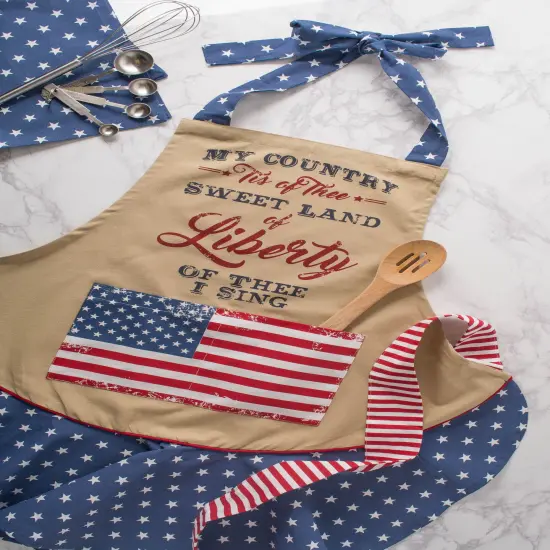 DII Sweet Liberty Ruffle Apron {2}