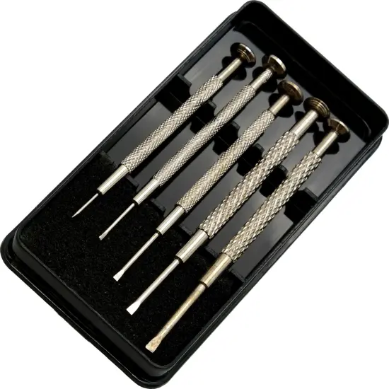 15 Precision Screwdrivers Stand Watchmaker Repair Tools {3}
