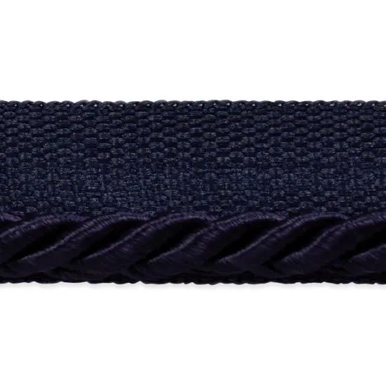 5 yards of Ebony 1/8" Twisted Lip Cord Trim Navy Blue {1}
