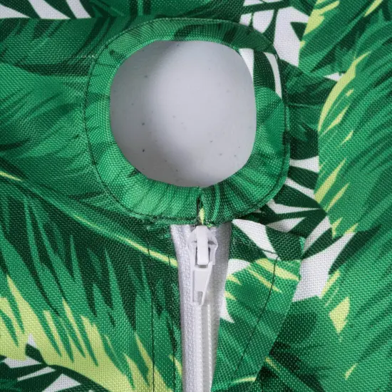 DII Blue Geometric Outdoor Rug 5 Ft Round {2}