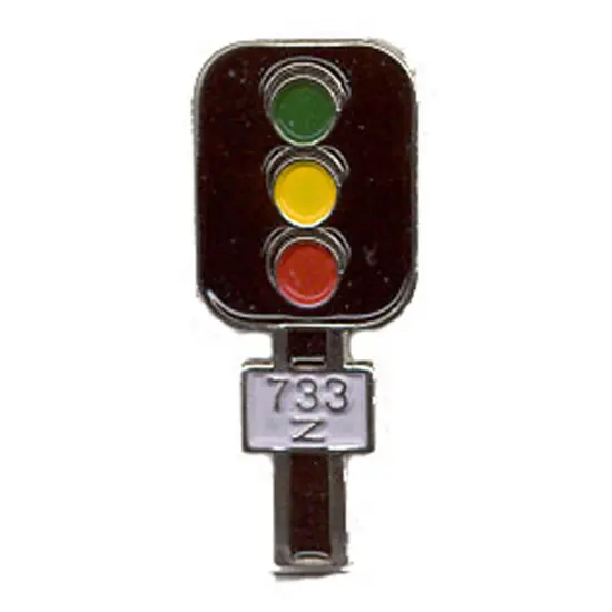 Block Signal Railroad Pin 1" {1}