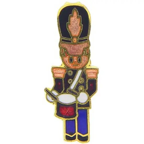 Christmas Drummer Boy Pin 1" {1}