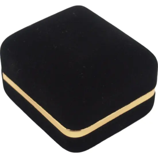 12 Black Velvet Diamond Ring Jewelry Gift Boxes Display {3}