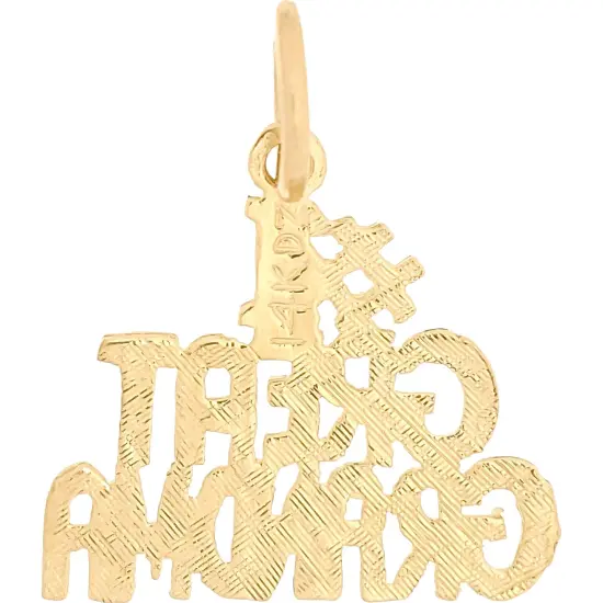 14K Gold #1 Great Grandma Charm 18" Chain Jewelry {1}