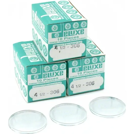 30 Plastic Watch Crystals Watchmakers Dome Parts 30.6mm {1}