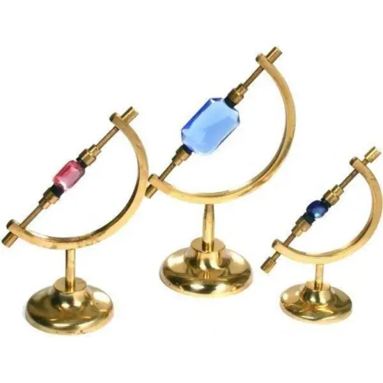 3 Gemstone Brass Showcase Window Display Tool {1}
