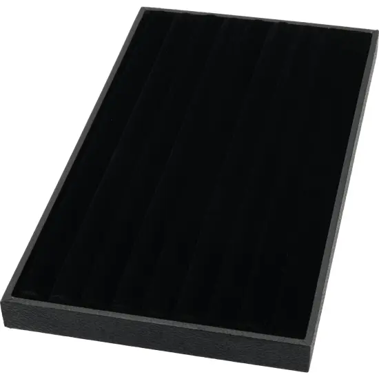 Black Ring Jewelry Display Case Box Large Tray Showcase {3}