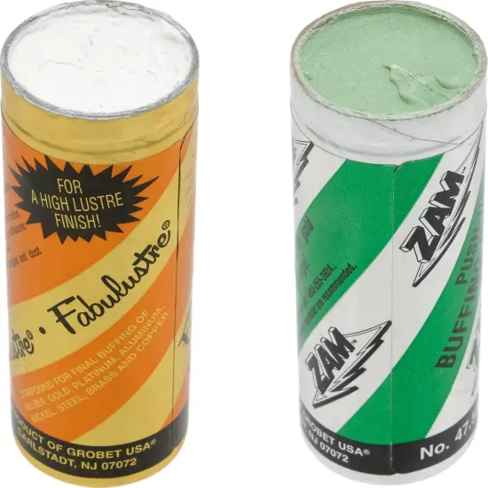 Fabulustre & Zam Buffing Polishing Jewelry Cleaning Compound 4oz Tubes Kit 2 Pcs {6}