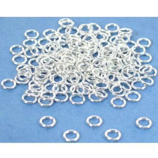 150 Jump Rings Open Sterling Silver Jewelry 22 Ga 4mm {1}
