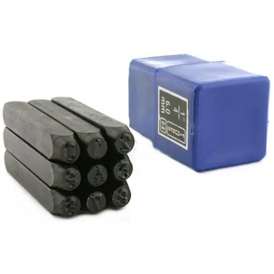 9 Number Punch Jewelers Metalsmith Stamp Bench Tool 6mm {1}