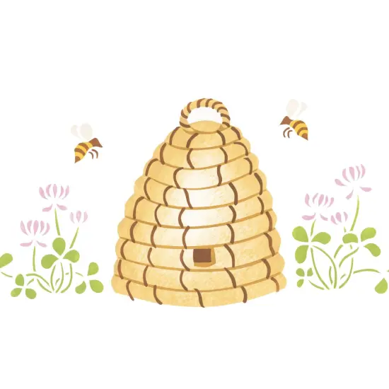 Beehive Wall Stencil | 1071 by Designer Stencils | Animal & Nature Stencils | {2}