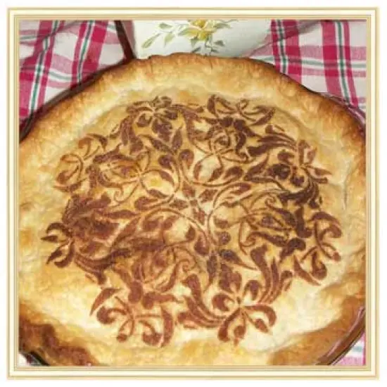 8-Inch French Medallion Cake Stencil Top | C144 by Designer Stencils | Cake Decorating Tools | Baking Stencils for Royal Icing, Airbrush, Dusting Powder | Reusable Plastic Food Grade Stencil for Cakes | Easy to Use & Clean Cake Stencil {2}