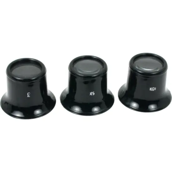 3X 5X 10X Jewelers Loupes Gem Gemstone Magnifying Magnification Tool {1}