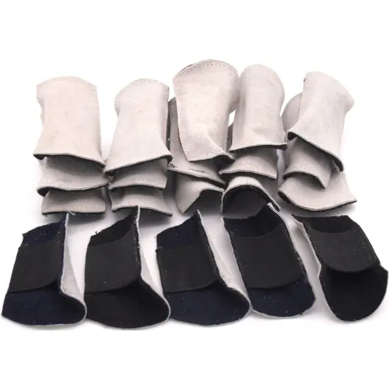 20 Leather Finger Guards Polishing Ring Repair Tools A+ {1}