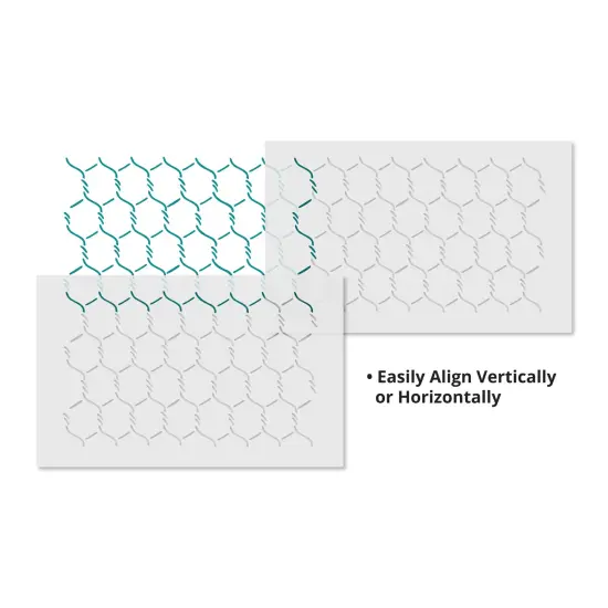 Large Chickenwire Wall Stencil | 2494 by Designer Stencils | Pattern Stencils | Reusable Stencils for Painting | Safe & Reusable Template for Wall Decor | Try This Stencil Instead of a Wallpaper | Easy to Use & Clean Art Stencil Pattern {4}