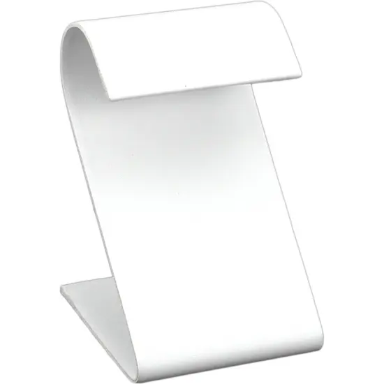 4 White Leather Earring Display Stands Jewelry 3.25" {2}