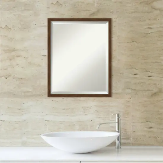 Beveled Wood Bathroom Wall Mirror, Carlisle Frame {4}
