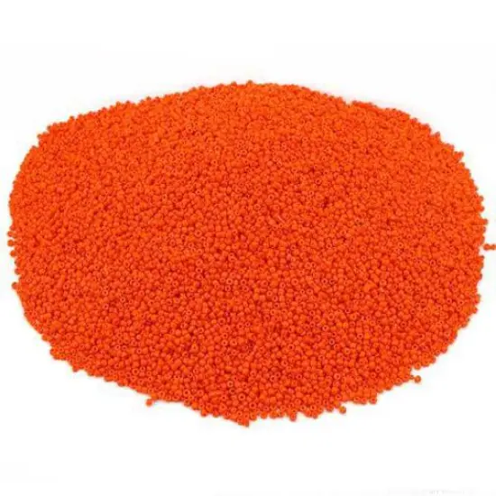 Orange Glass Seed Beads Beading Sz 11/0 Approx 400g {1}