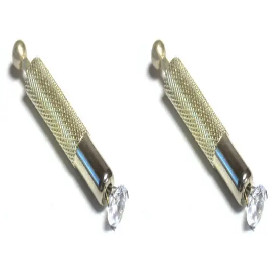 Diamond Gemologist Grip Tweezer Gem Bead Holder Tool 3 Prong 2" Long {1}