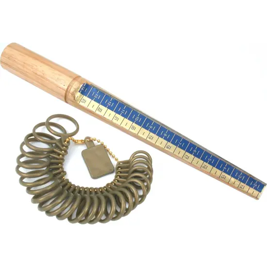 Jewelers Wood Ring Mandrel Sizing Stick Finger Sizer {1}