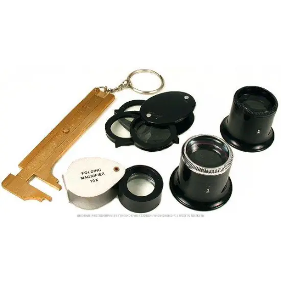 5X 10X 15X Eye Loupe Magnifiers Gemologist Gauge Tools {1}