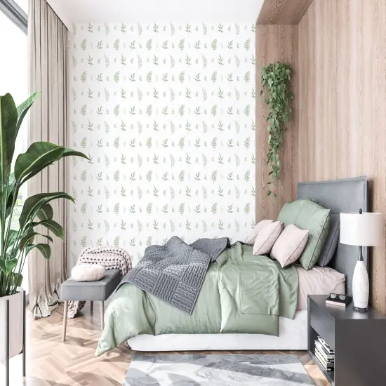 Eight Ferns Wall Stencil | 2343 by Designer Stencils | Floral Stencils | Reusable Art Craft Stencils for Painting on Walls, Canvas, Wood | Reusable Plastic Paint Stencil for Home Makeover | Easy to Use & Clean Art Stencil {2}