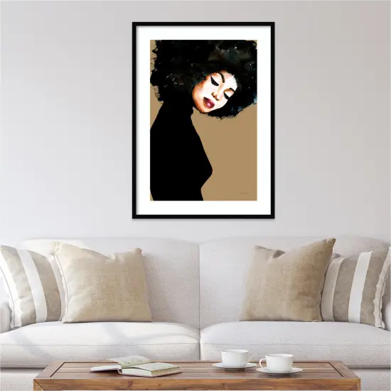 Soul v2 Woman by Mercedes Lopez Charro Wood Framed Wall Art Print 30 in. W x 41 in. H {4}