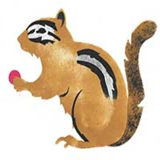 Chipmunk Wall Stencil | 1696 by Designer Stencils | Animal & Nature Stencils | Reusable Art Craft Stencils for Painting on Walls, Canvas, Wood | Reusable Plastic Paint Stencil for Home Makeover | Easy to Use & Clean Art Stencil {2}