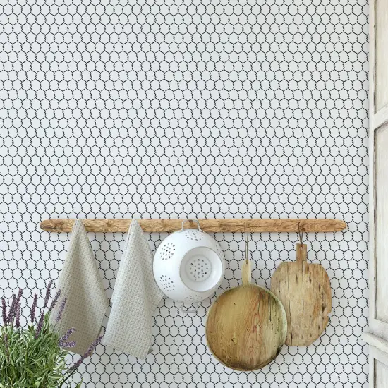 Large Chickenwire Wall Stencil | 2494 by Designer Stencils | Pattern Stencils | Reusable Stencils for Painting | Safe & Reusable Template for Wall Decor | Try This Stencil Instead of a Wallpaper | Easy to Use & Clean Art Stencil Pattern {2}