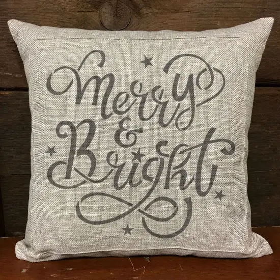 Merry & Bright Embossing 12 x 12 Stencil | FS121 by Designer Stencils | Word & Phrase Stencils | Reusable Stencils for Painting on Wood, Wall, Tile, Canvas, Paper, Fabric, Furniture, Floor | Reusable Stencil for Home Makeover | Easy to Use & Clean {3}