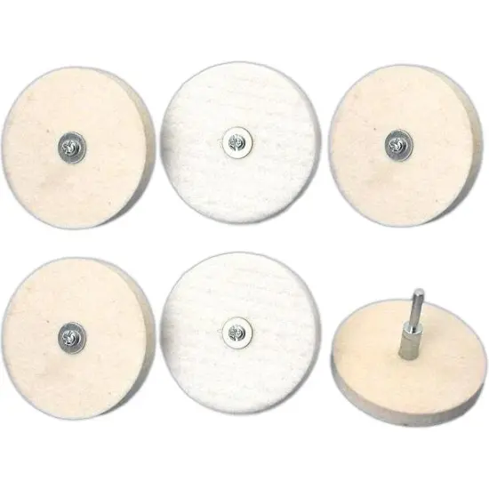 6 Buffing Wheels Jewelry Felt Polishing Machine Tools {1}