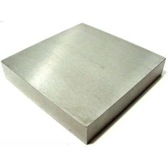 4" X 4" X 3/4" Vanadium Steel Bench Block {1}