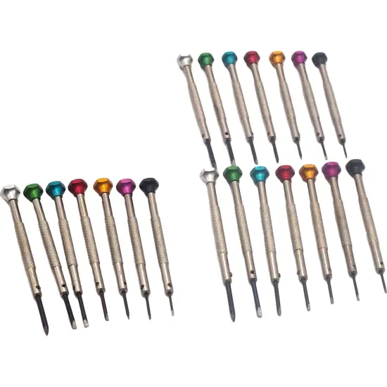 21 Screwdriver Set Watch Optical Screw Link Watchmaker Reoair Tools {1}