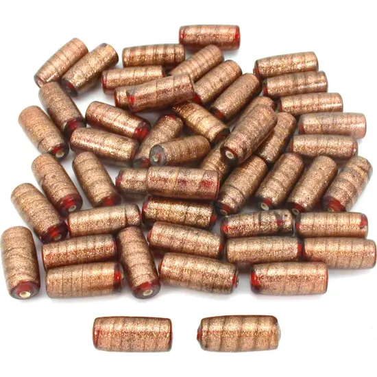 Copper Tube Glass Beads Jewelry Beading 24mm Approx 50 {1}