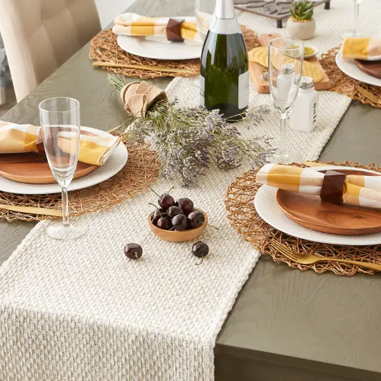 DII Natural Woven Table Runner 15x72 {5}