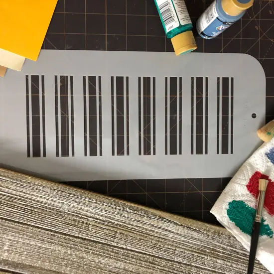 Large Stripe Cake Stencil | C162 by Designer Stencils | Cake Decorating Tools | Baking Stencils for Royal Icing, Airbrush, Dusting Powder | Reusable Plastic Food Grade Stencil for Cakes | Easy to Use & Clean Cake Stencil {3}