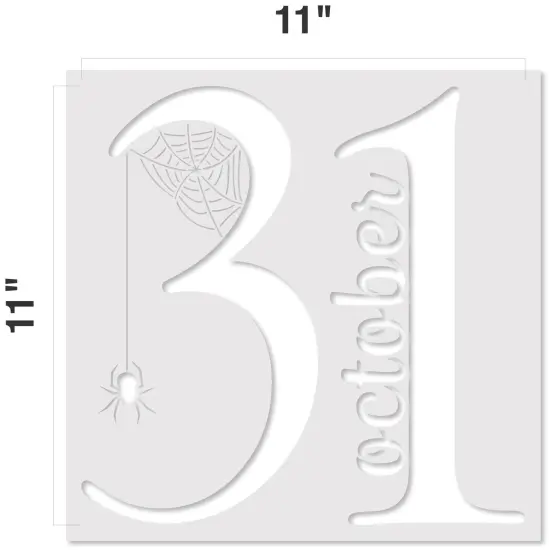 October 31st with Halloween Spider Embossing 12 x 12 Stencil | FS094 by Designer Stencils | {2}