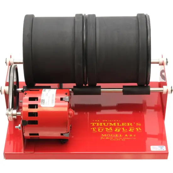 Thumler A-R2 Rotary Rock Tumbler 6lb Two Barrel Polishing Polisher Made In USA {2}