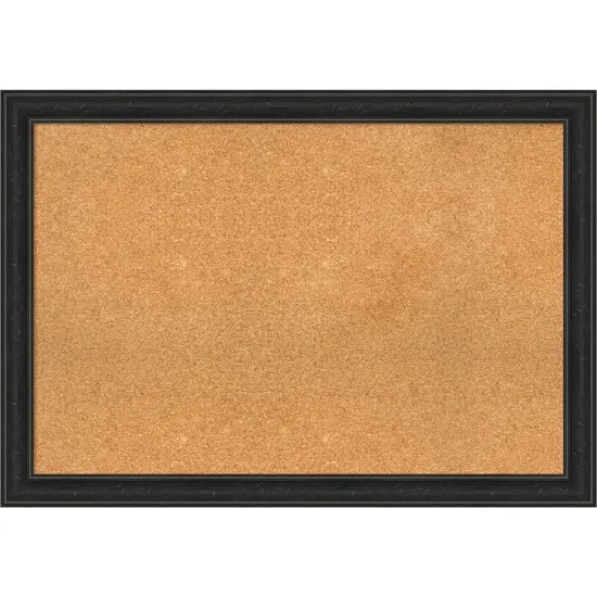 Cork Board, Shipwreck Black Narrow Frame - Bulletin Board, Organization Board, Pin Board {1}