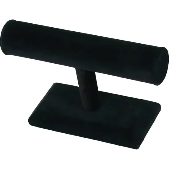 T Bar Slatwall Bracelet Black Velvet Jewelry Display {1}
