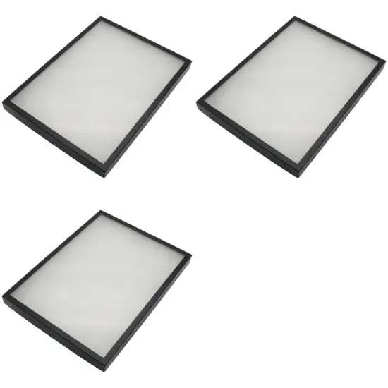 Display Cases Display Frame Case with Glass Top 16" x 12" x 1 1/4" Pack of 3 {1}