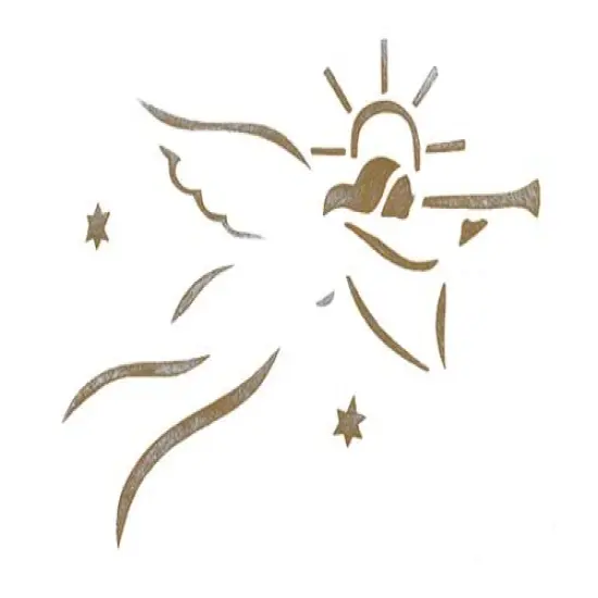 Angel Wall Stencil | 1796 by Designer Stencils | Reusable Plastic Paint Stencil for Home Makeover | {1}