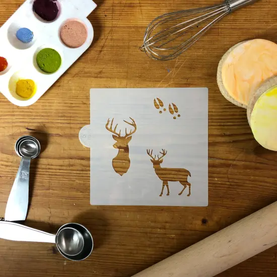Deer Buck Cookie & Craft Stencil | CM120 by Designer Stencils | Cookie Decorating Tools | {4}